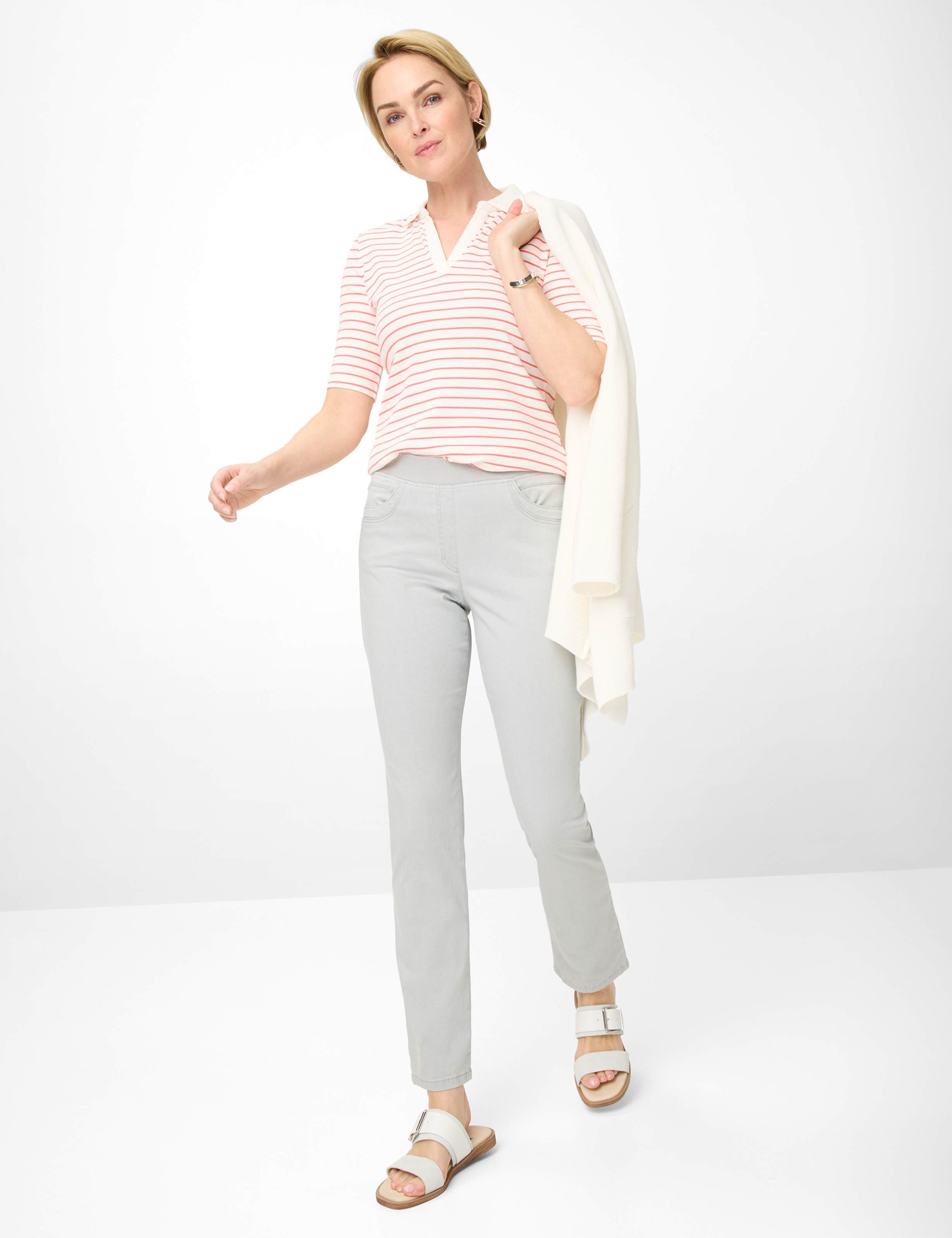 RAPHAELA BY BRAX Pamina Schlupfhose - Misty Silver Grey - 10918620  11-1558-06 von RAPHAELA BY BRAX