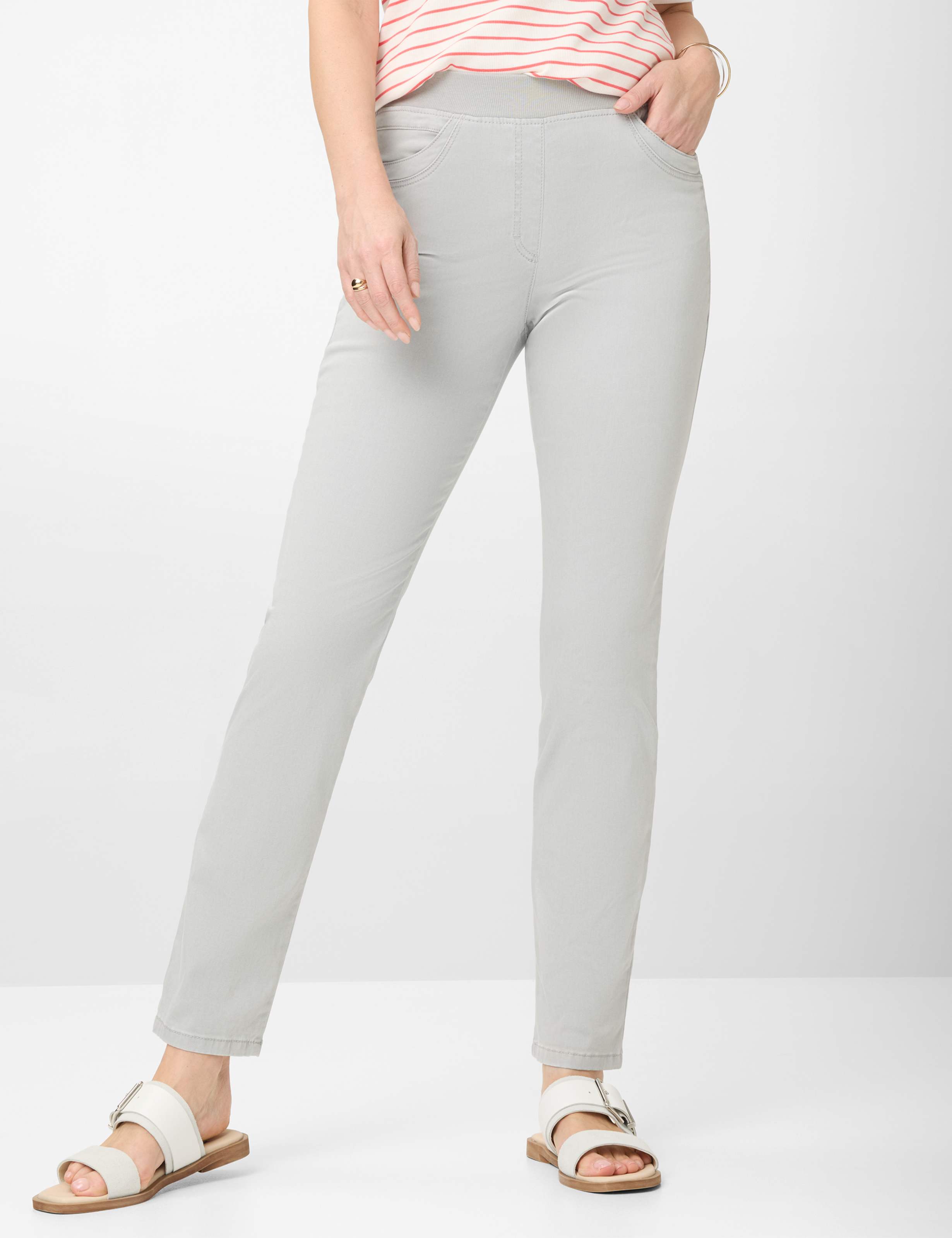 RAPHAELA BY BRAX Pamina Schlupfhose - Misty Silver Grey - 10918620  11-1558-06