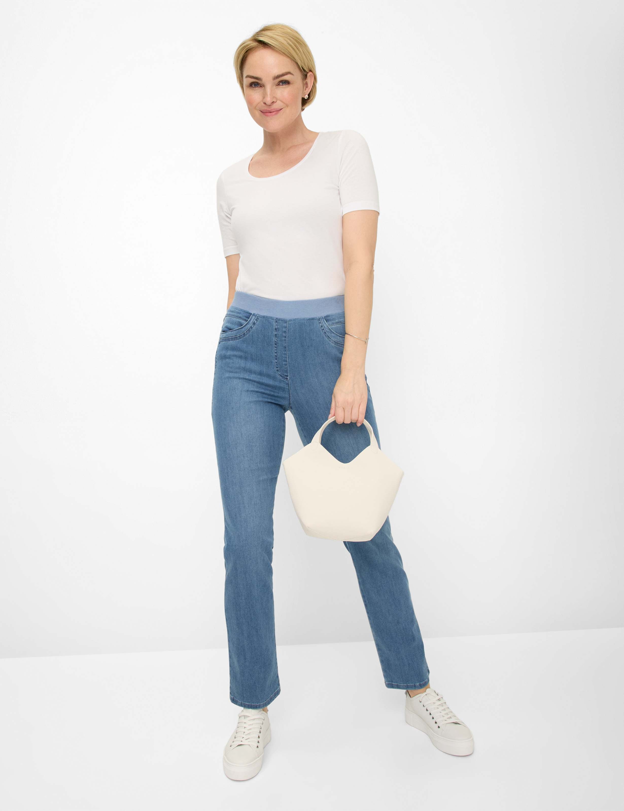RAPHAELA BY BRAX Pamina Schlupfhose - Faded Sky Blue - 10918620 11-6308-28 von RAPHAELA BY BRAX