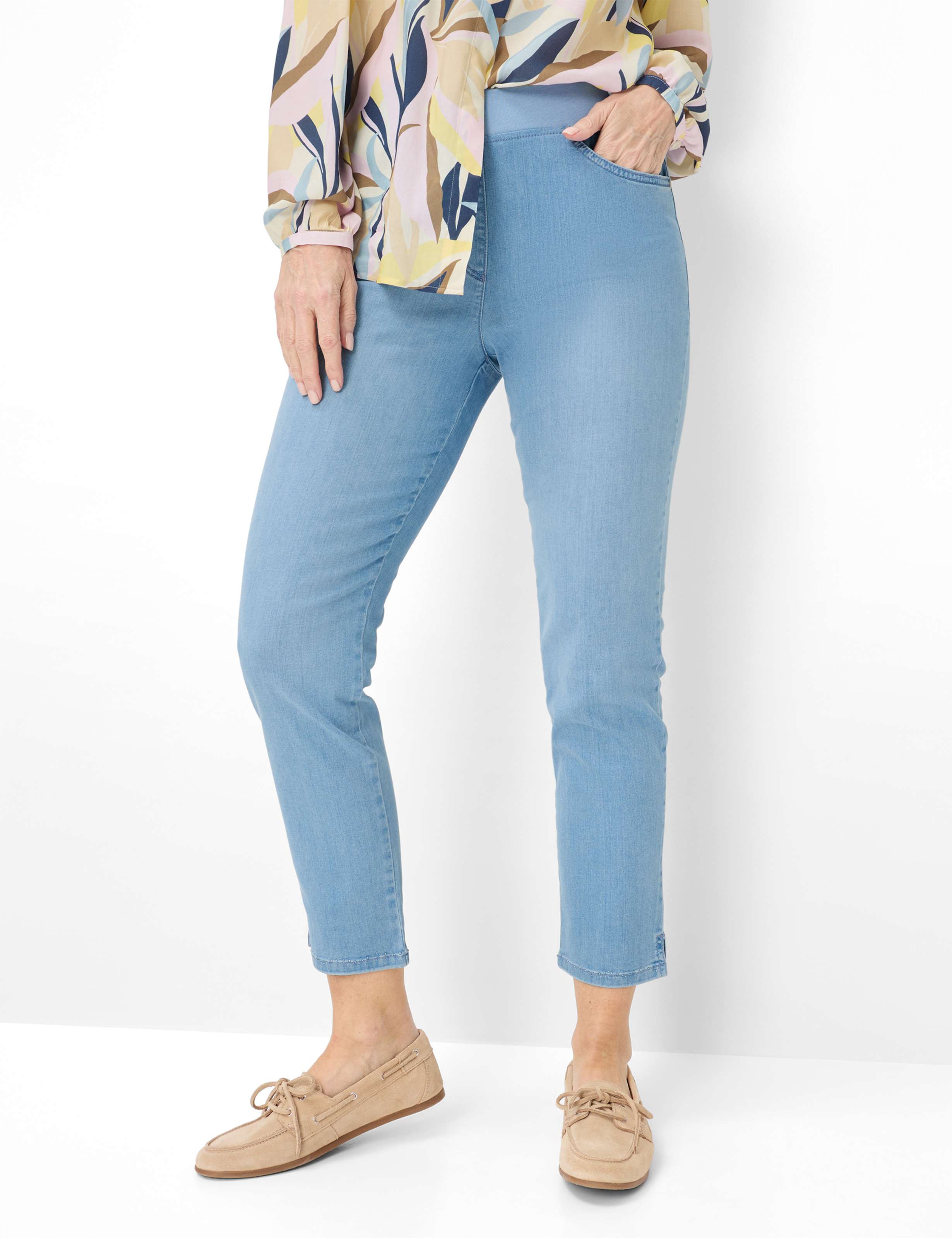 RAPHAELA BY BRAX Pamina 6/8 Stoffhose - Sea Mist Blue - 10940820  10-6300-29 von RAPHAELA BY BRAX