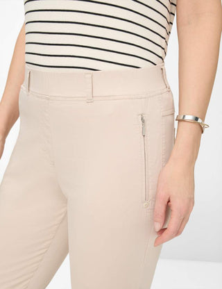RAPHAELA BY BRAX LAVINA ZIP 6/8 BEACH - Sand Whisper Beige - 10821220 11-1908-58
