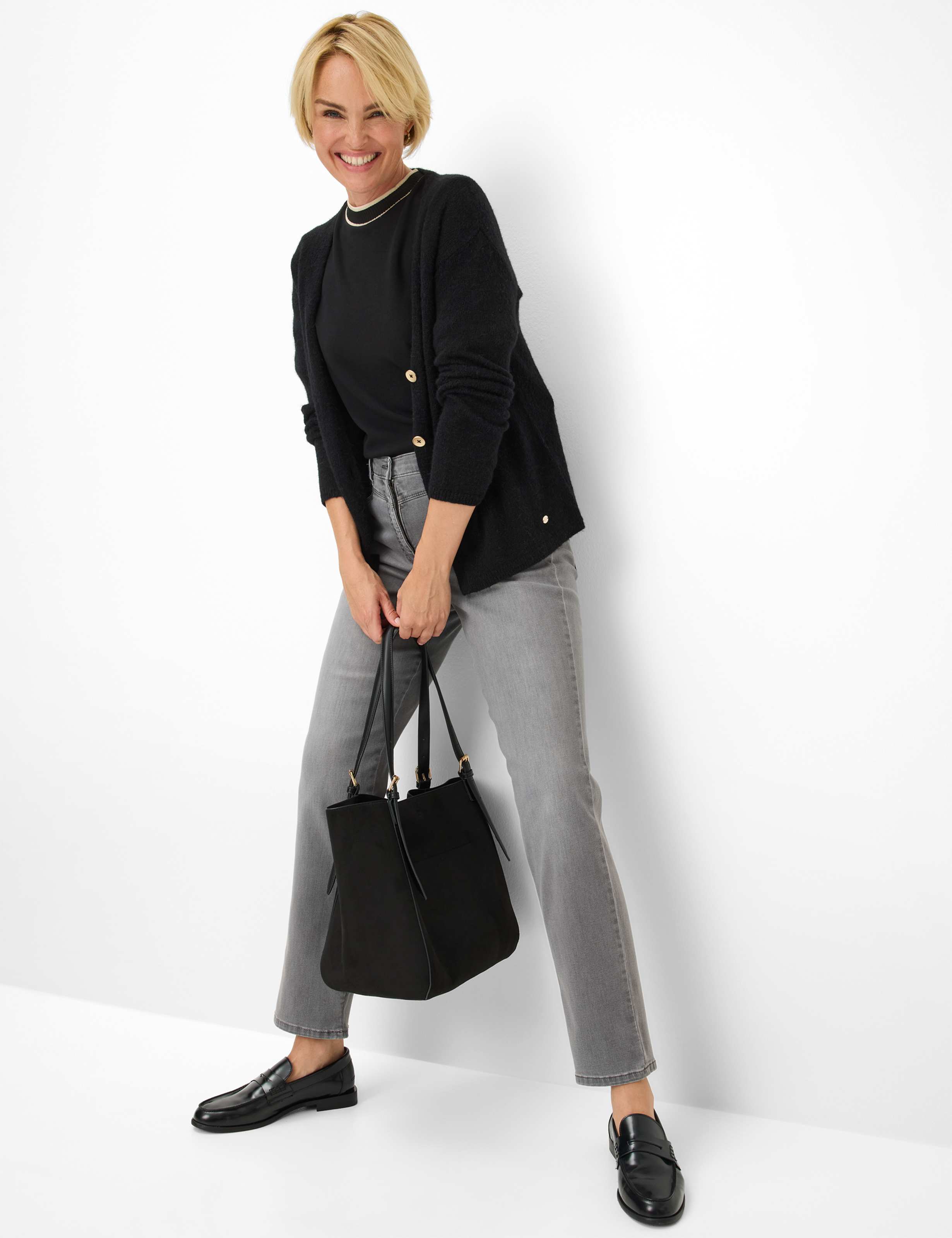 RAPHAELA BY BRAX CAREN NEW Straight-Jeans - Foggy Silver Grey - 10923120 17-6908-06 von RAPHAELA BY BRAX