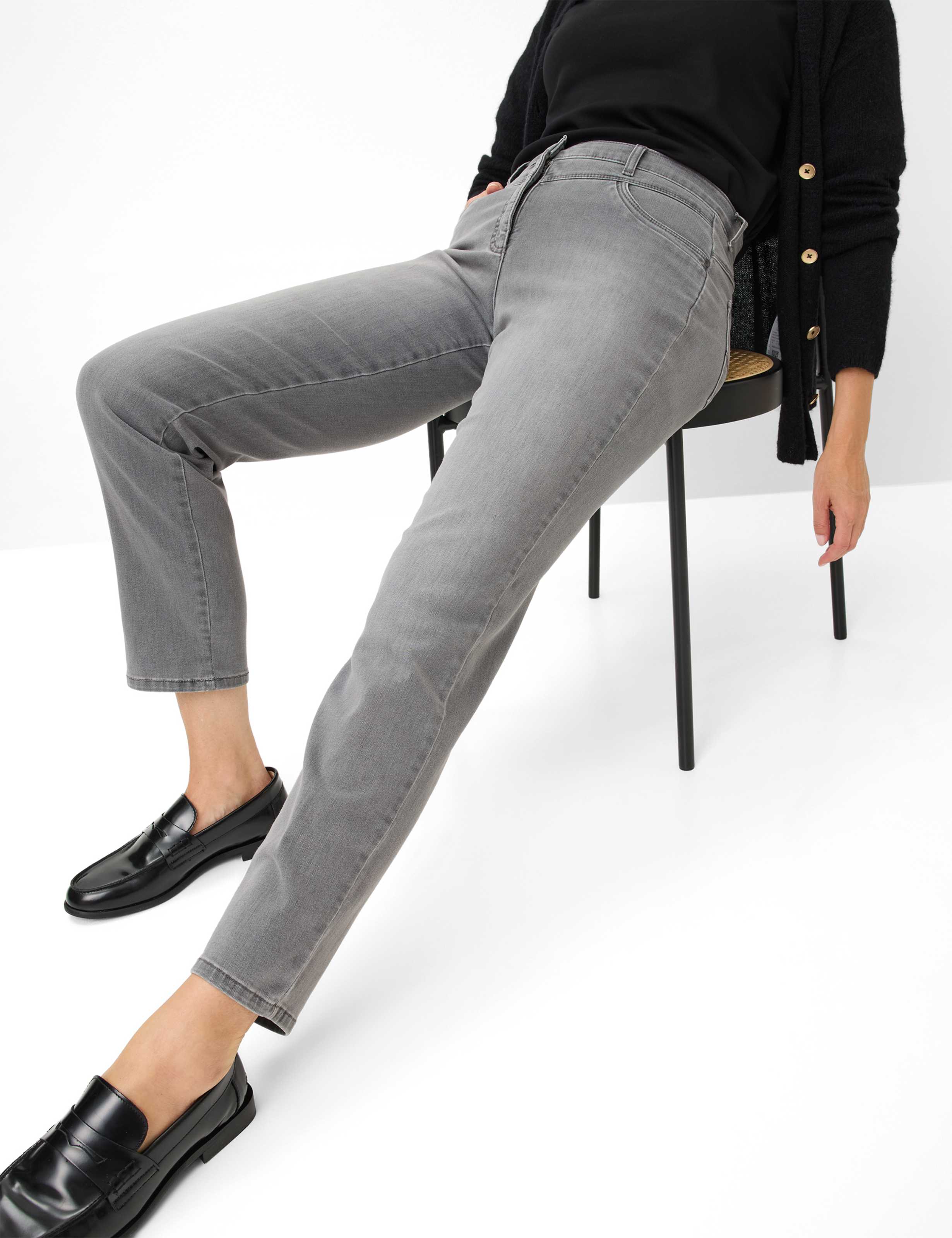RAPHAELA BY BRAX CAREN NEW Straight-Jeans - Foggy Silver Grey - 10923120 17-6908-06 von RAPHAELA BY BRAX