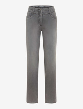 RAPHAELA BY BRAX CAREN NEW Straight-Jeans - Foggy Silver Grey - 10923120 17-6908-06