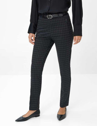 RAPHAELA BY BRAX LILLYTH Schlupfhose - Black Shadow Check - 10270020 17-5468-08