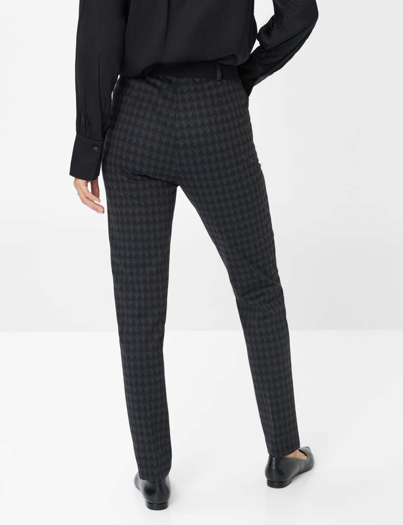 RAPHAELA BY BRAX LILLYTH Schlupfhose - Black Shadow Check - 10270020 17-5468-08 von RAPHAELA BY BRAX