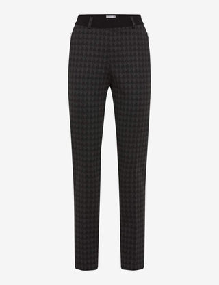 RAPHAELA BY BRAX LILLYTH Schlupfhose - Black Shadow Check - 10270020 17-5468-08