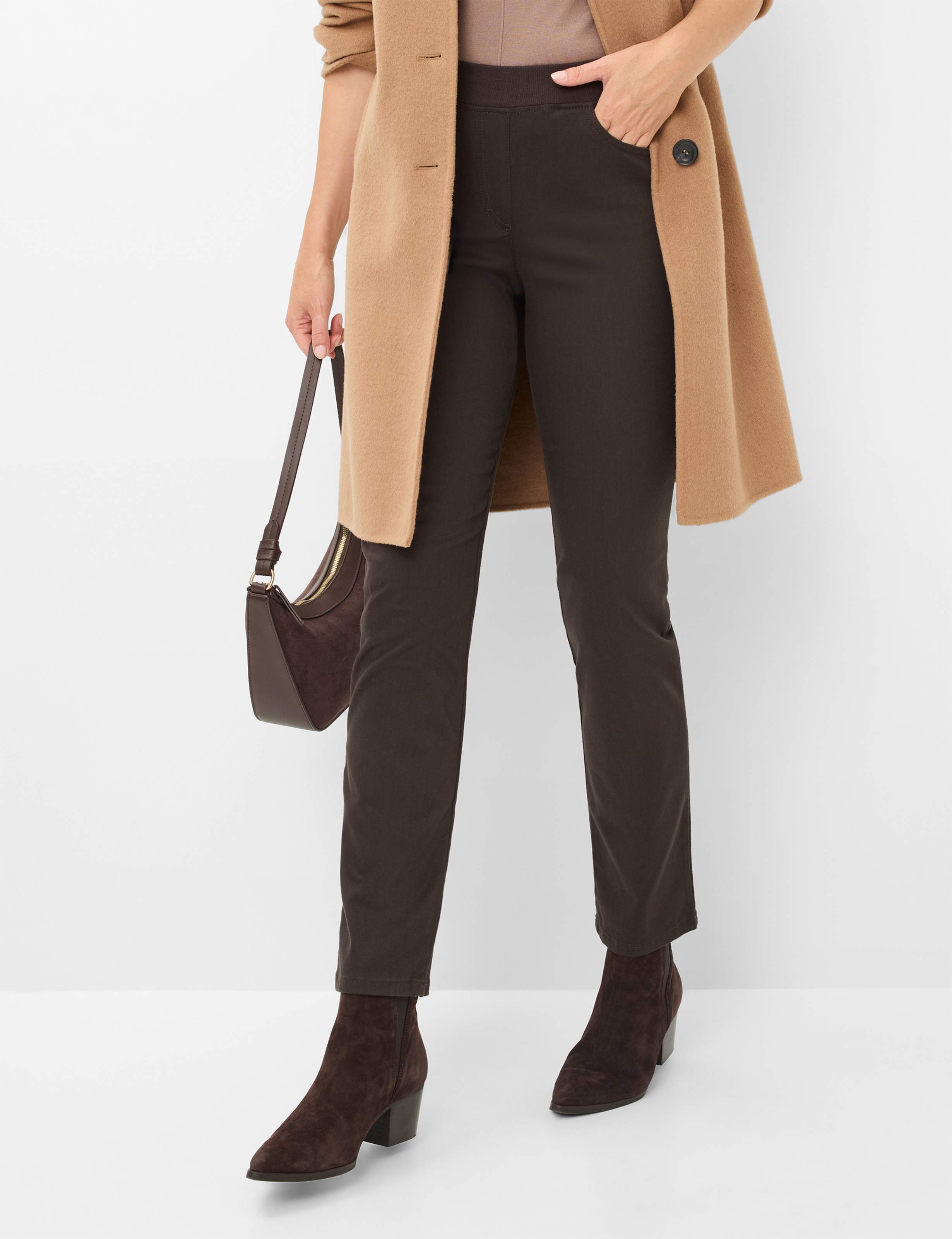 RAPHAELA BY BRAX PAMINA Schlupfhose - Dark Walnut Brown - 10930020 11-6057-52