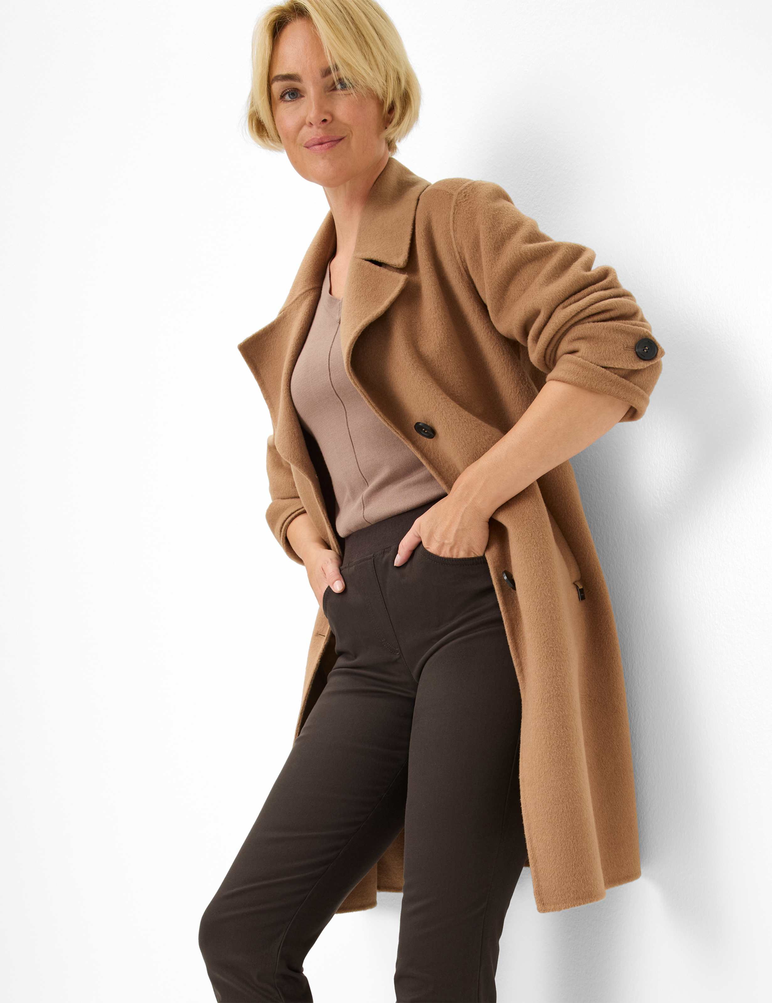 RAPHAELA BY BRAX PAMINA Schlupfhose - Dark Walnut Brown - 10930020 11-6057-52 von RAPHAELA BY BRAX