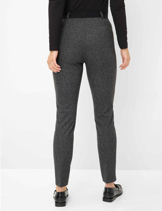RAPHAELA BY BRAX Lillyth Schlupfhose - Smoke Tweed Grey - 10270020 17-5268-08