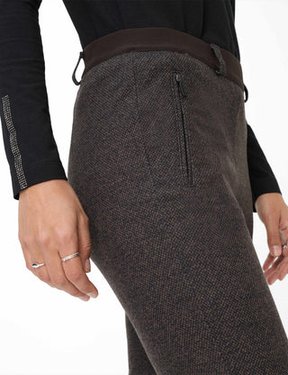 RAPHAELA BY BRAX Lillyth Chino/Jogpants - Espresso Tweed Brown - 10270020 17-5268-52