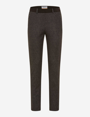 RAPHAELA BY BRAX Lillyth Chino/Jogpants - Espresso Tweed Brown - 10270020 17-5268-52