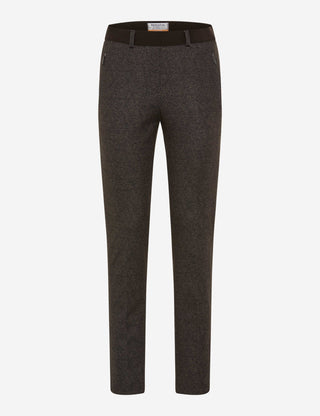 RAPHAELA BY BRAX Lillyth Chino/Jogpants - Espresso Tweed Brown - 10270020 17-5268-52