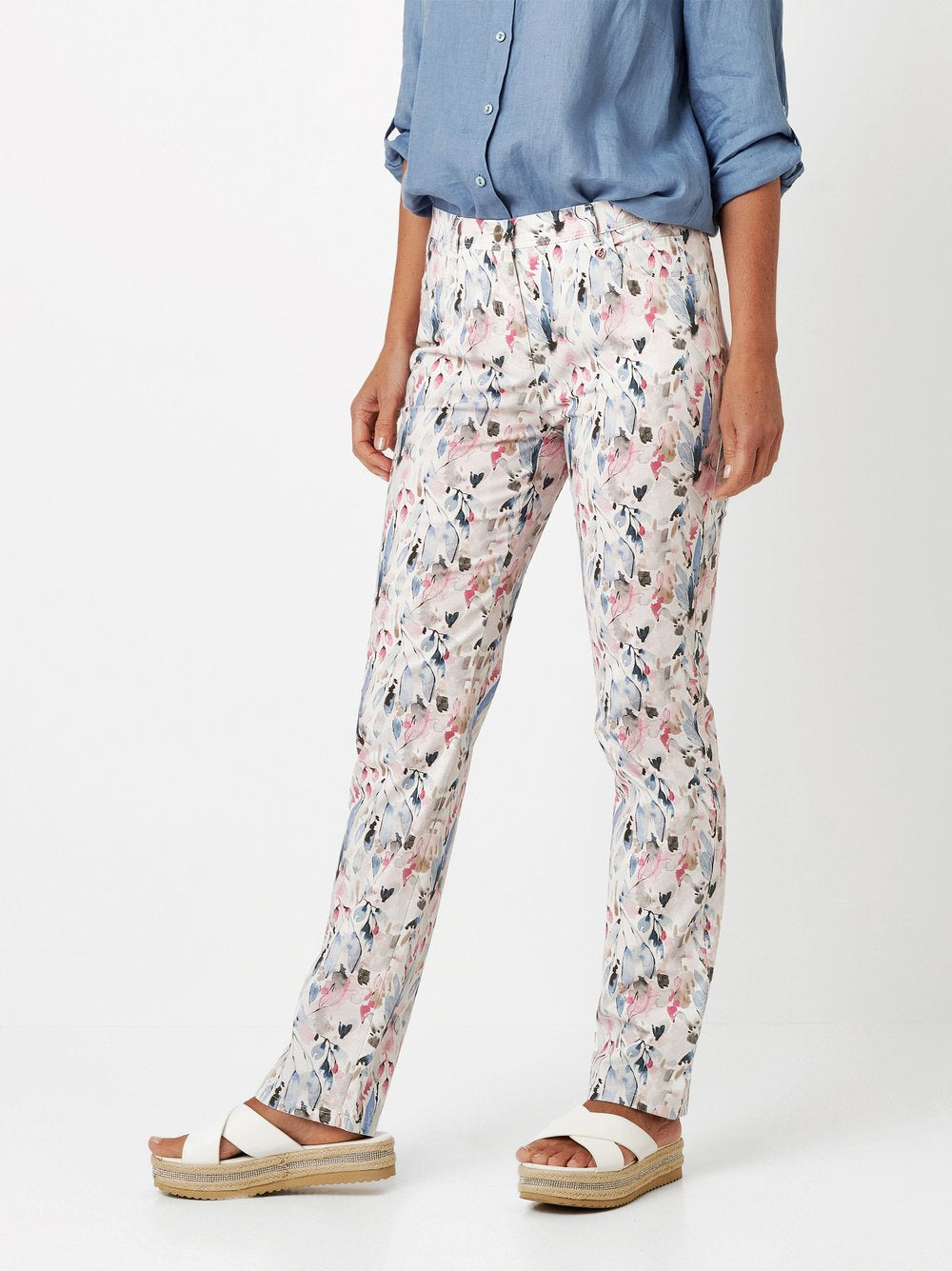 RELAXED BY TONI Meine Beste Freundin Five Pocket - Blush Watercolor Bloom - 2-2840-11-25004.530