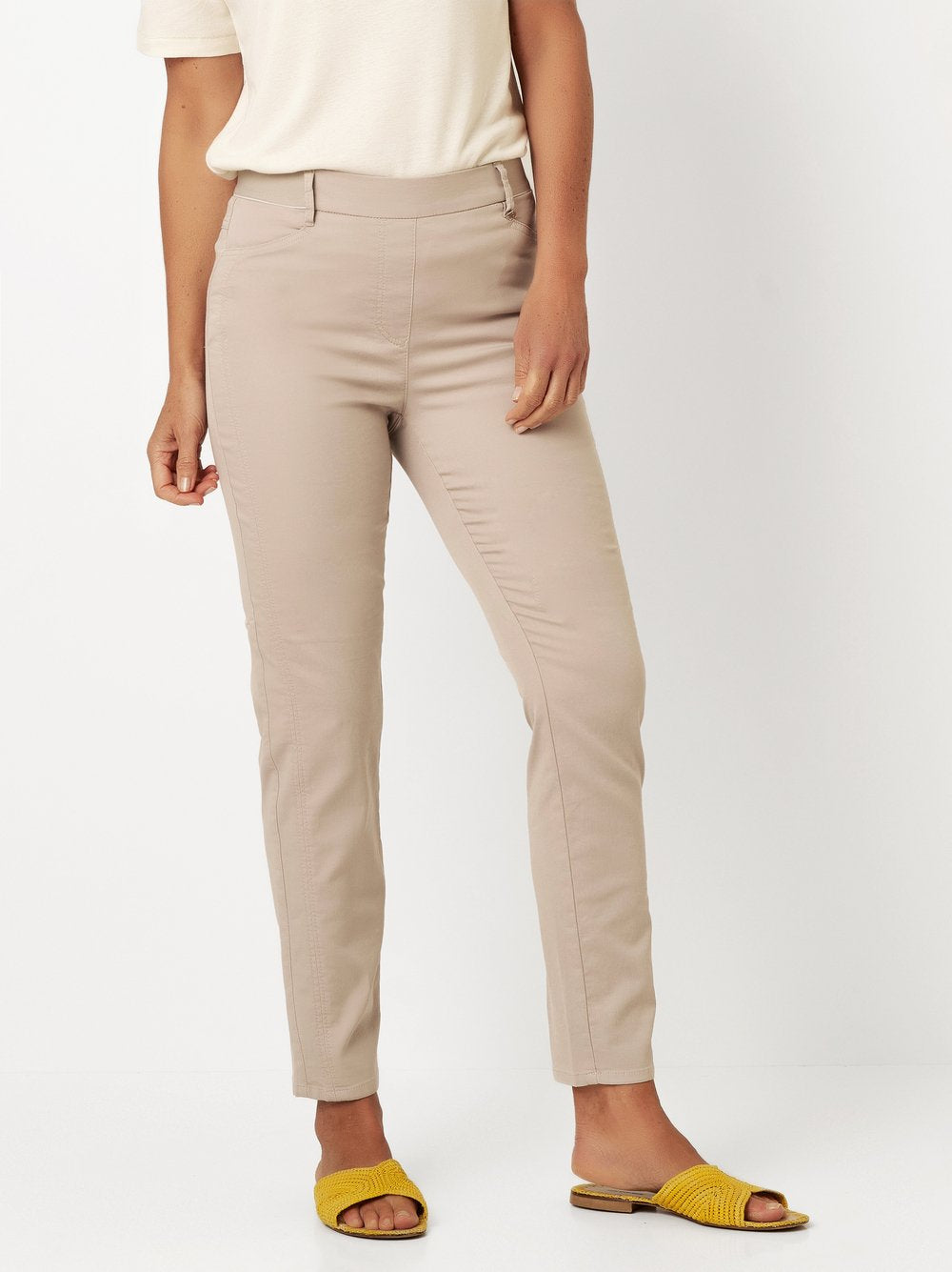 RELAXED BY TONI ALICE NEW 7/8 Stoffhose - Sand Pebble Greige - 2-2855-14-20007.731
