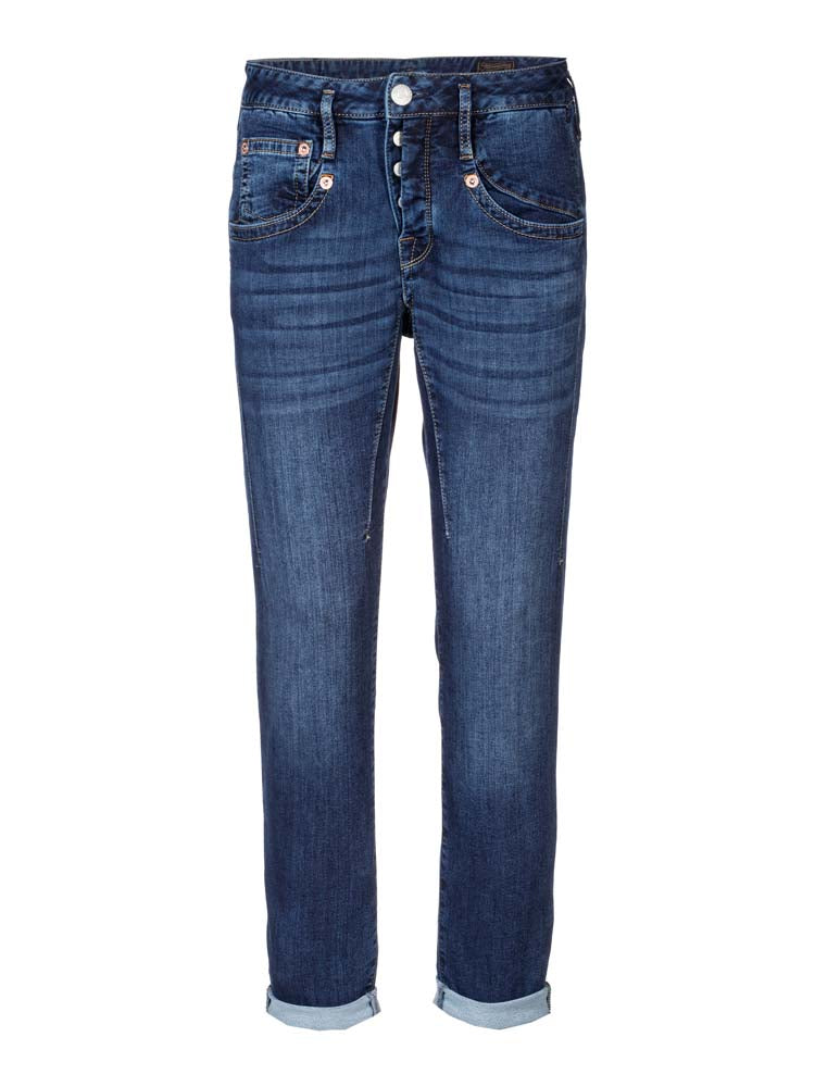 HERRLICHER Shyra Cropped Jogg Denim - Midnight Faded Blue - 5318-D9648-611
