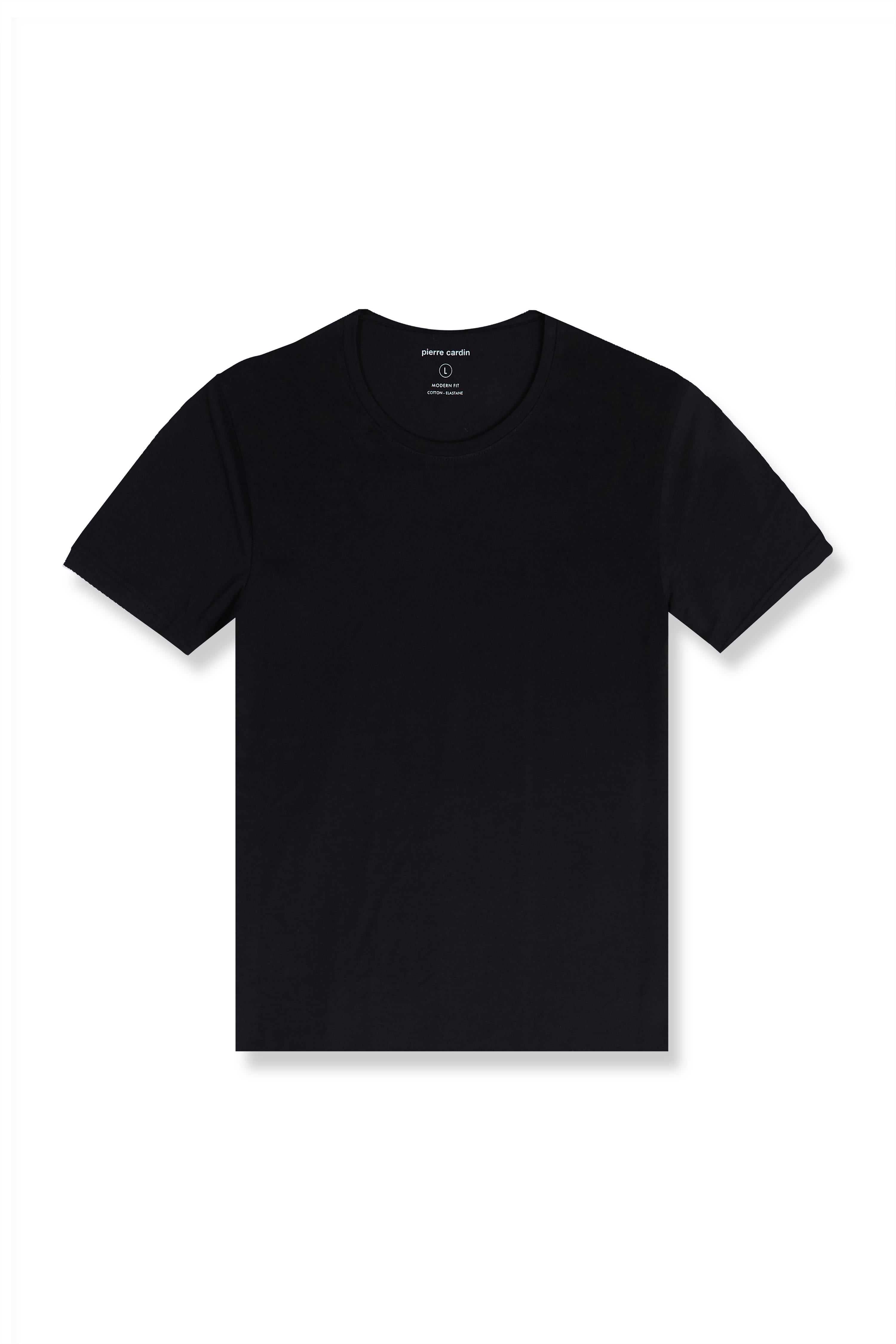 PIERRE CARDIN Modern Fit T-Shirt - Midnight Jet Black - 29990 9000.9000