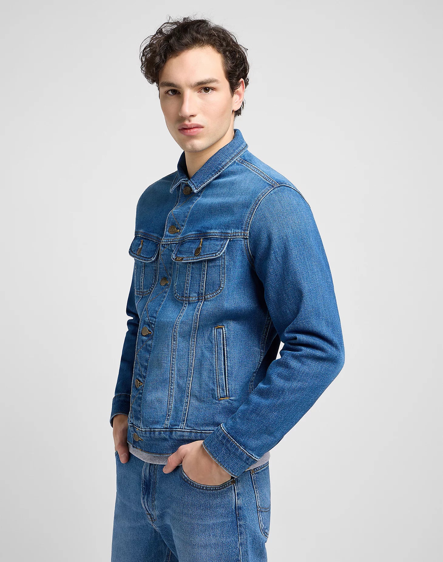 LEE Rider Jacket Jeansjacke - Ocean Drift Blue - 112341637 von LEE