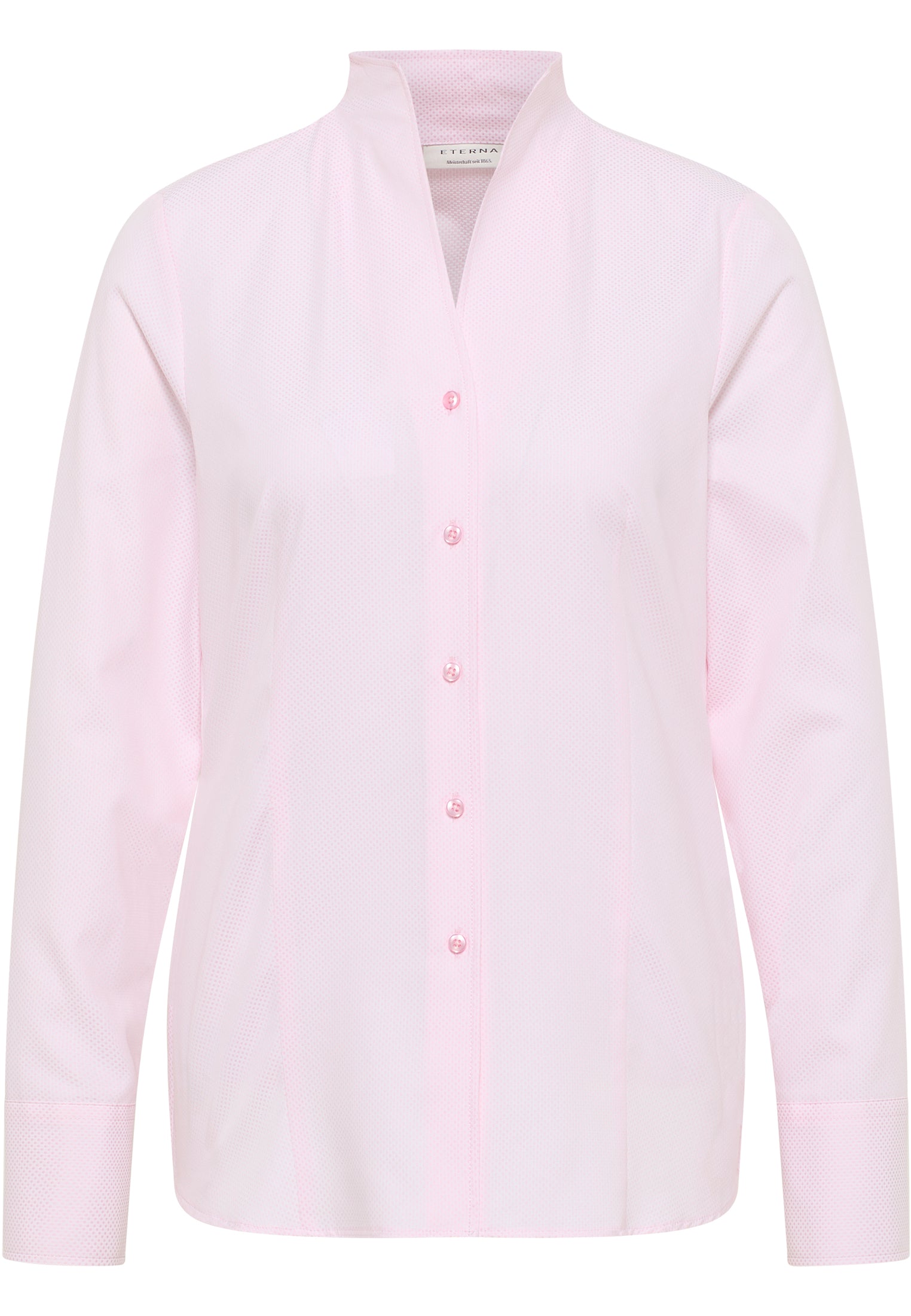 ETERNA REGULAR FIT Langarm Bluse - Rose Quartz Dots - 7001-51-D266