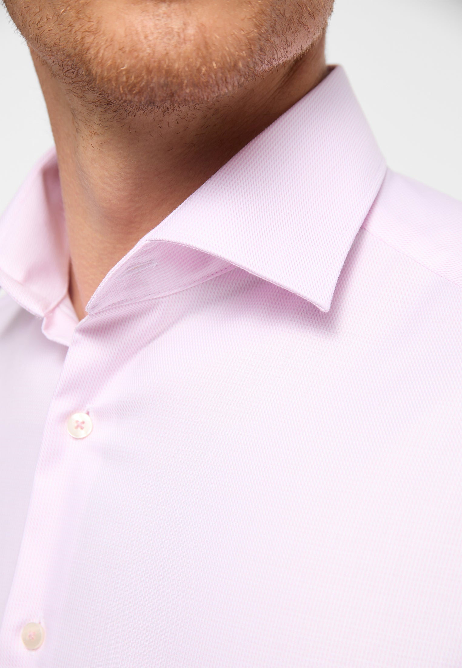 ETERNA MODERN FIT Langarm Hemd - Blush Quartz Twill - 3116-50-X169 von Eterna