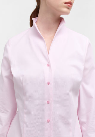 ETERNA REGULAR FIT Langarm Bluse - Rose Quartz Dots - 7001-51-D266