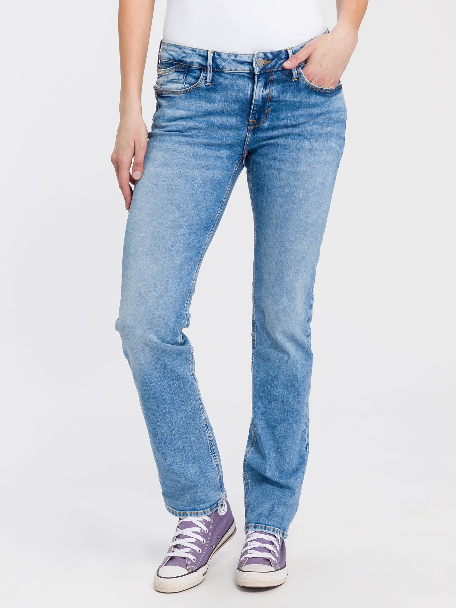 CROSS JEANS Rose Five Pocket - Skywashed Cornflower - N487-076