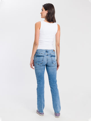 CROSS JEANS ROSE bleu moyen délavé N487-076