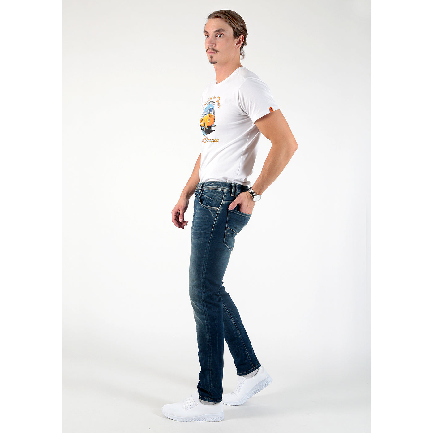 MOD JEANS RICARDO - Petrol Wash Blue Jogger - AU20-1002.3184