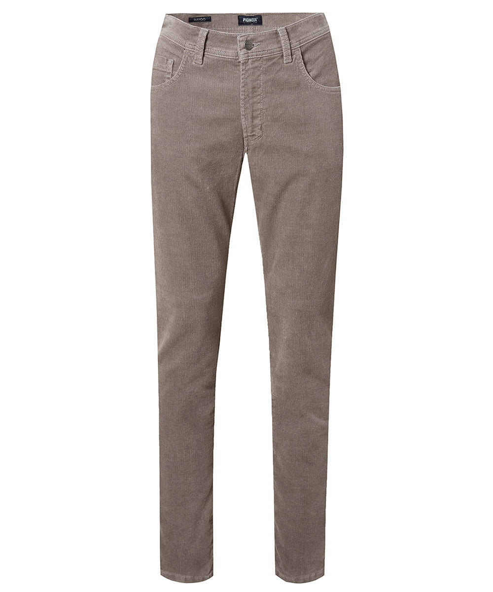 PIONEER Rando elegante Hose - Silver Taupe Cord - 16801 3225.9106