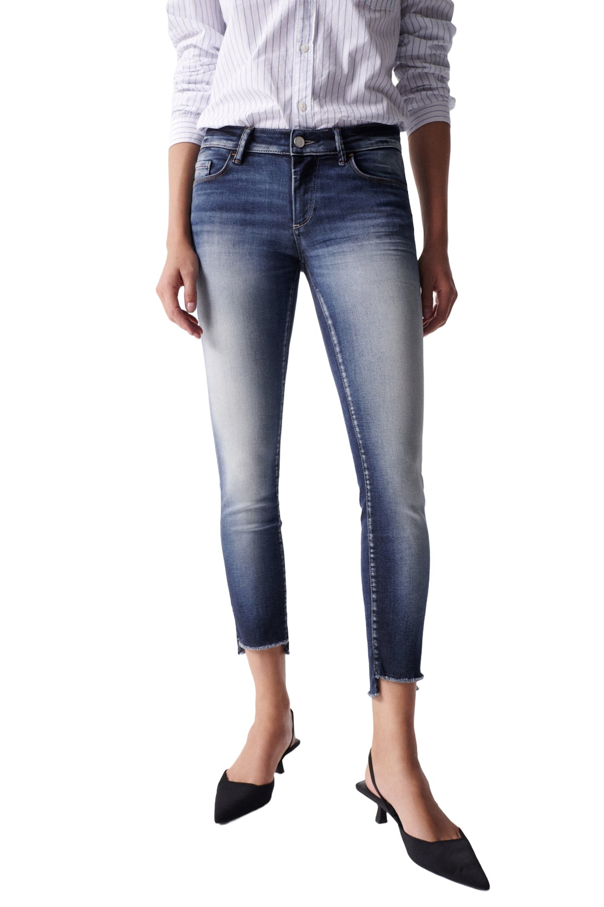 SALSA JEANS WONDER PUSH UP CAPRI premium wash blue 120169.8504