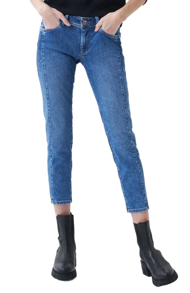 SALSA WONDER PUSH UP Skinny Jeans - Vintage Riviera Blue - 126001.8503