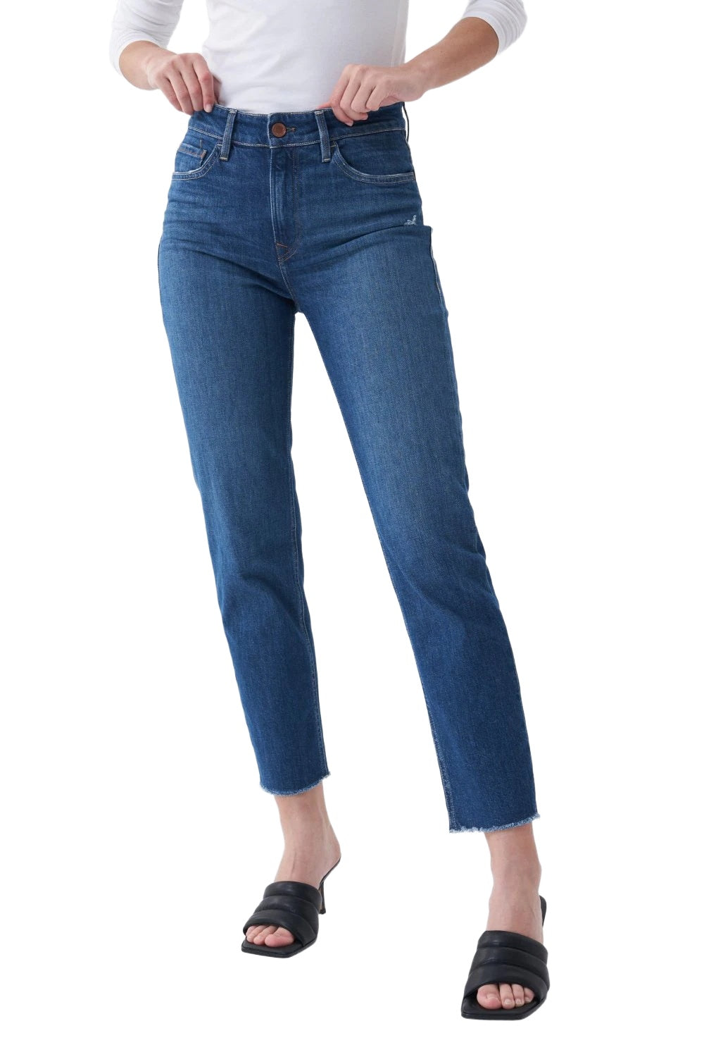 SALSA True Cropped Slim - Deep Indigo Wash - 126042.8503