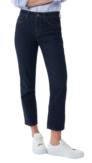 SALSA True Cropped Slim Jeans - Midnight Rinse Blue - 126111.8503