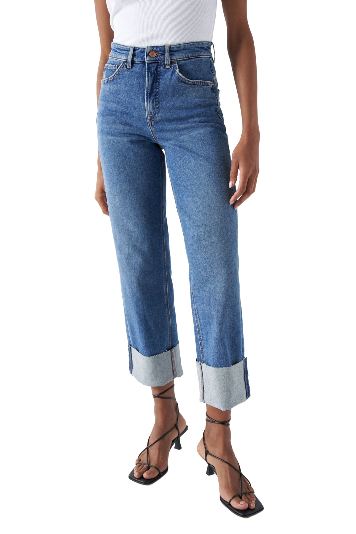 SALSA Faith Push In Jeans - Skywashed Harbor Blue - 21008067.852