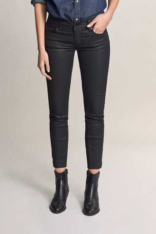 SALSA Wonder Push Up cropped gecoated Capri - Midnight Leather Ink - 120200.0000