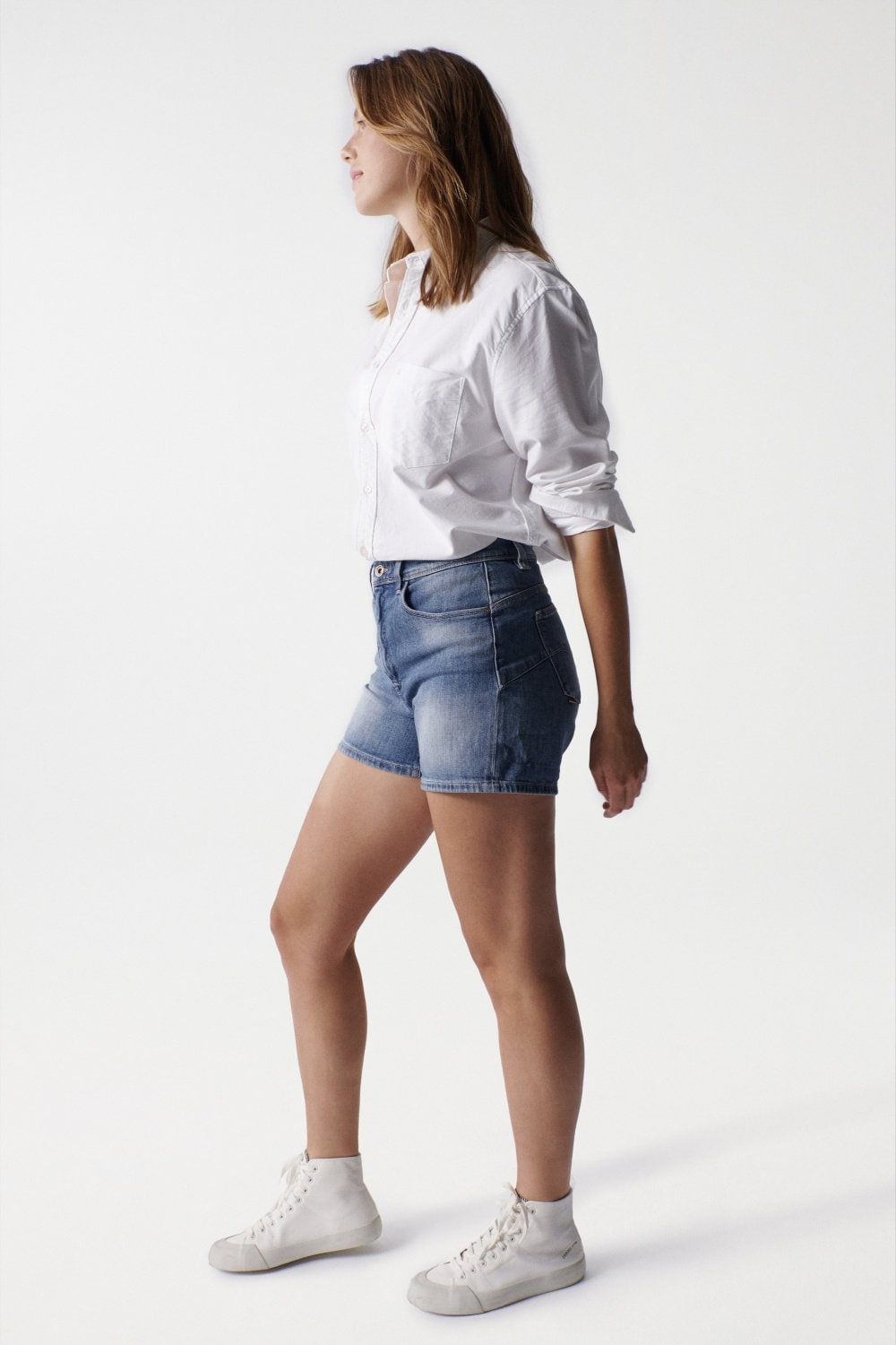 SALSA Glamour Push In Jeansshorts - Midnight Dusk Blue - 125696.8503