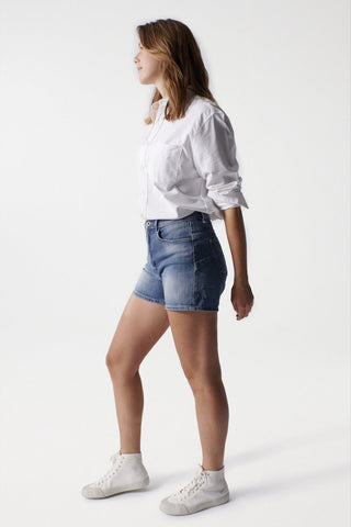 SALSA Glamour Push In Jeansshorts - Midnight Dusk Blue - 125696.8503