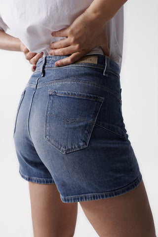 SALSA Glamour Push In Jeansshorts - Midnight Dusk Blue - 125696.8503