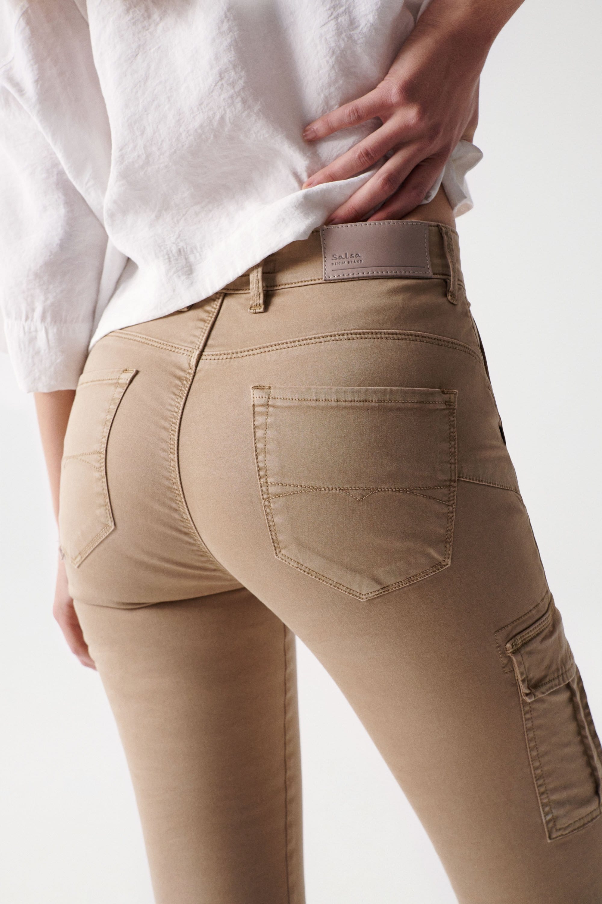 SALSA Secret Push In Jeans - Warm Sand Cargo - 127317.1151