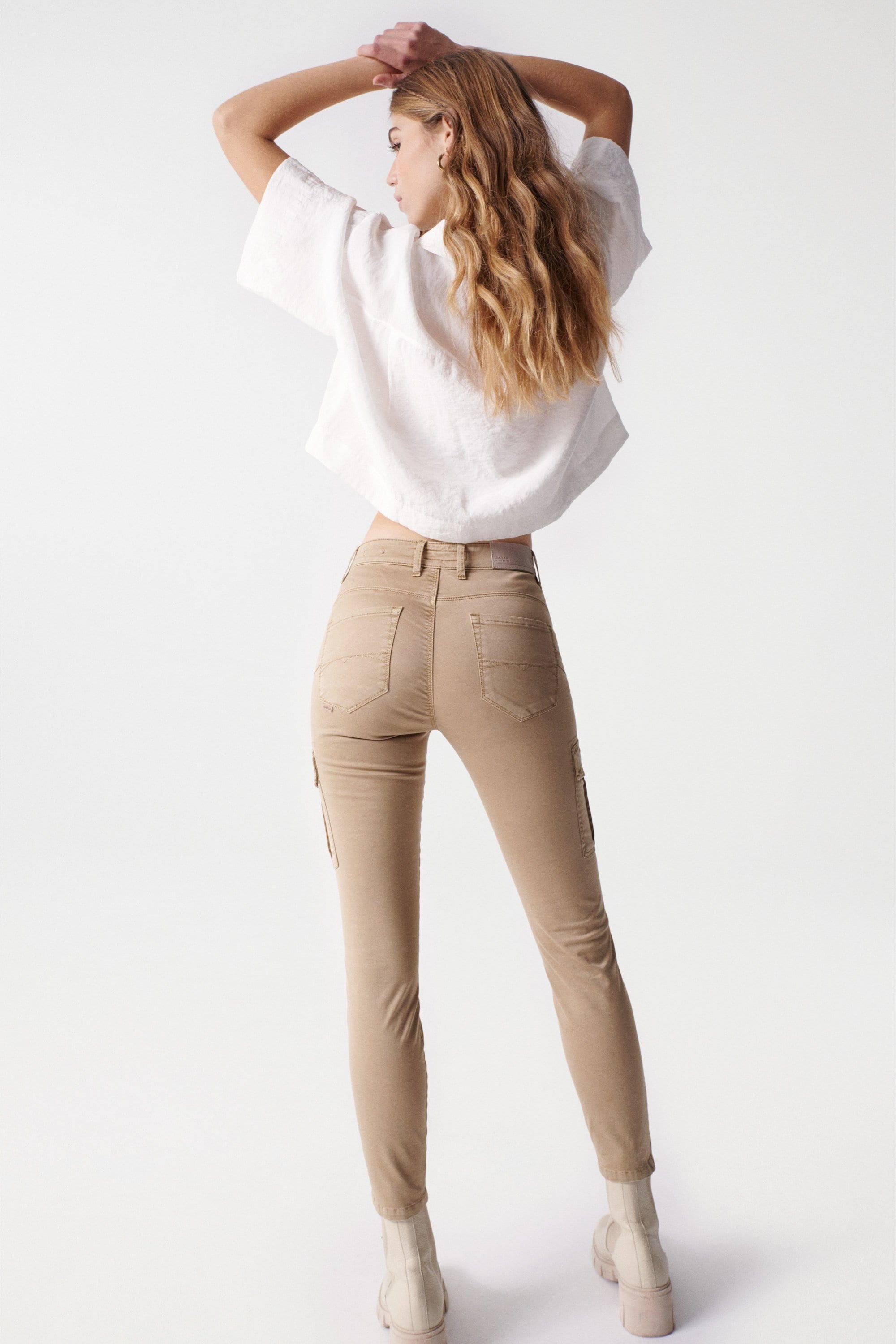 Jean SALSA SECRET GLAMOR à poussette skinny beige 21005815.120 von Salsa