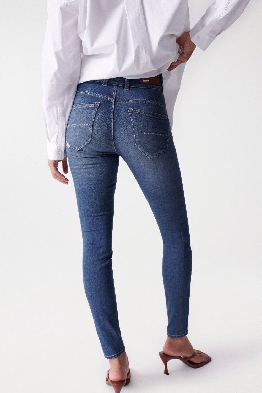 SALSA Secret Push In Skinny Jeans - Midnight Ink Blue - 127185.8503 von Salsa