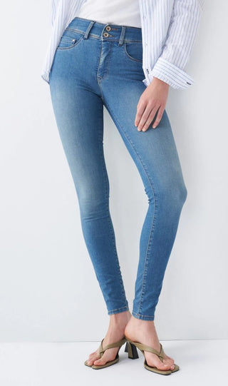 SALSA SECRET PUSH IN Jeans - Twilight Indigo - 125982.8506