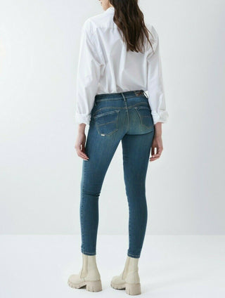 SALSA Wonder Push Up Skinny-Jeans - Faded Atlantic Blue - 125943.8504