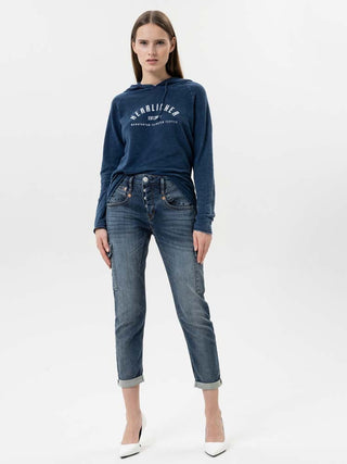 HERRLICHER Shyra Cargo Jogg Denim relaxed - Deep Indigo Wash - 5878-D9648-771
