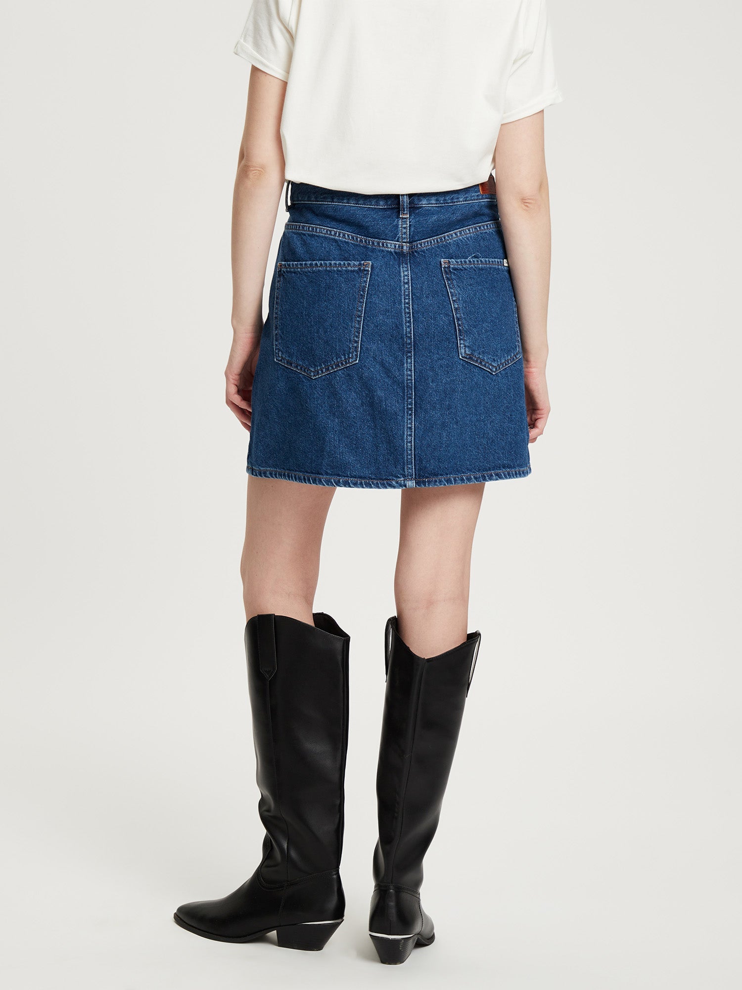 CROSS JEANS SKIRT Mini Rock A-Linien - Ocean Ink Blue - B302-007