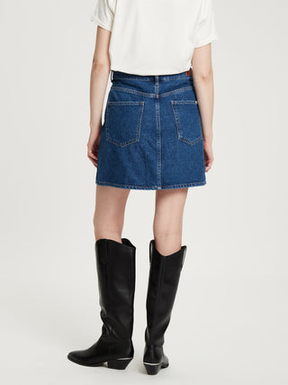 CROSS JEANS SKIRT Mini Rock A-Linien - Ocean Ink Blue - B302-007