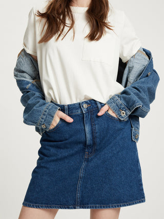 CROSS JEANS SKIRT Mini Rock A-Linien - Ocean Ink Blue - B302-007