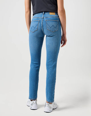 WRANGLER Slim pearl - Coastal Mist Blue - 112332355