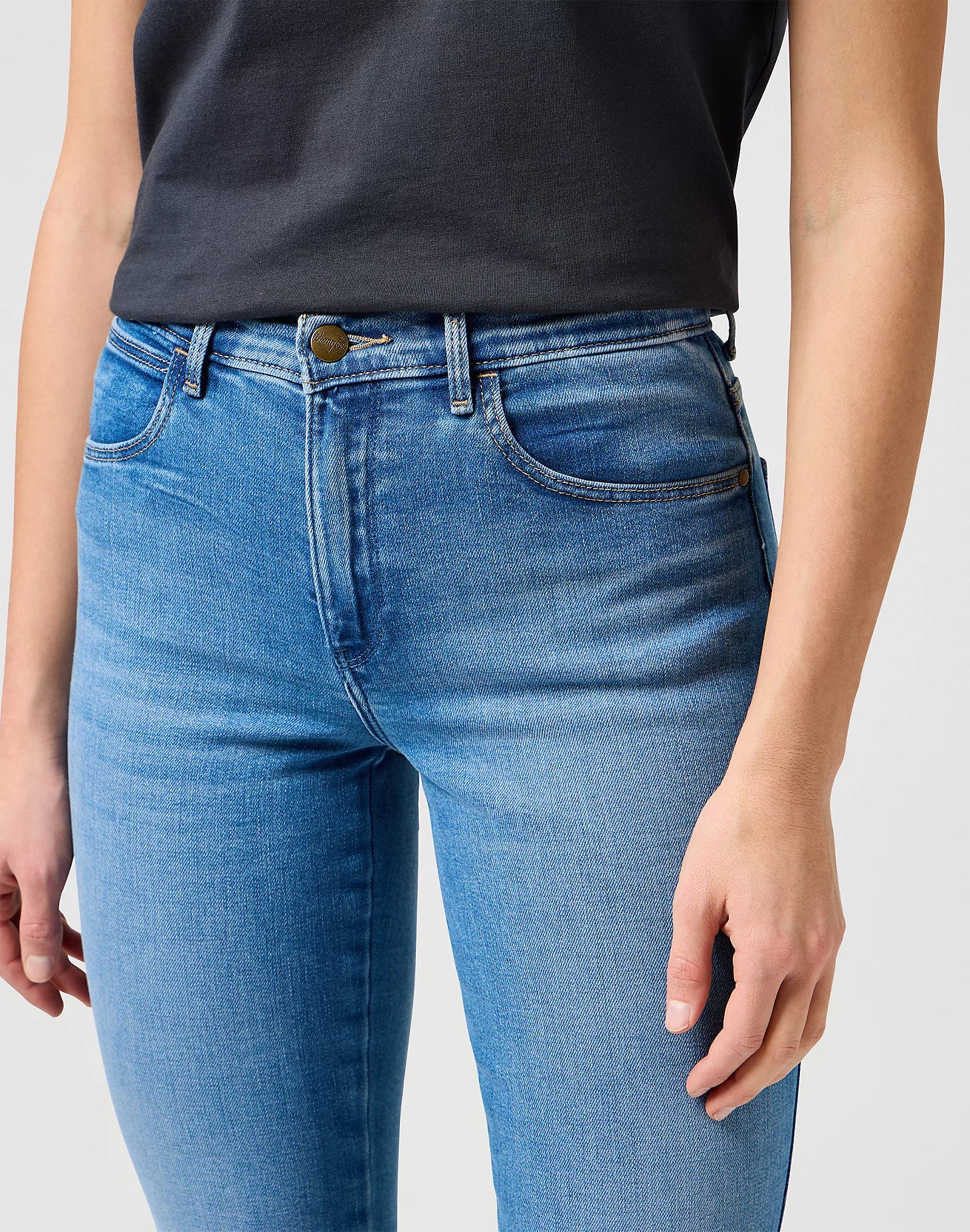 WRANGLER Slim pearl - Coastal Mist Blue - 112332355 von Wrangler