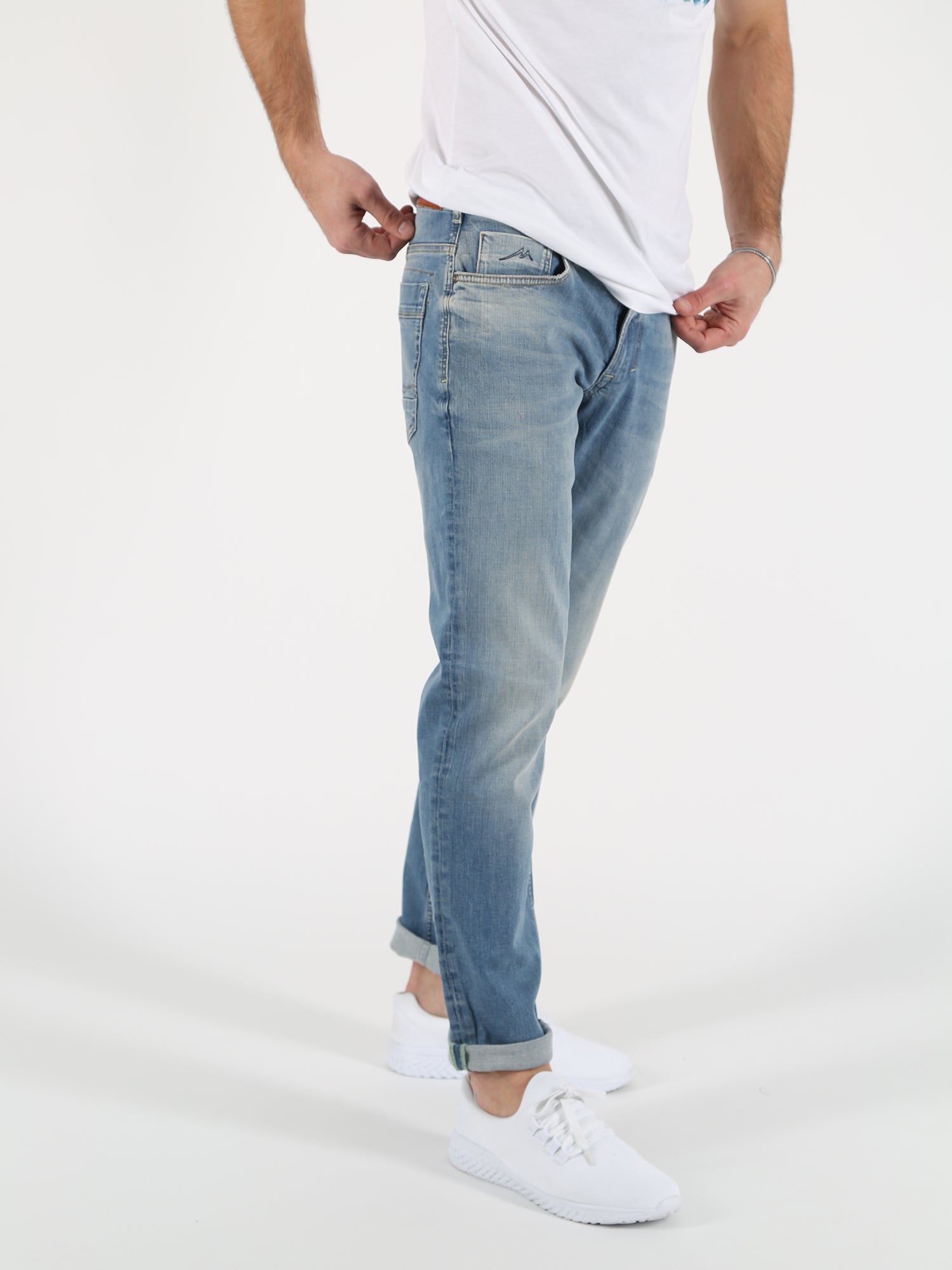 MOD JEANS Thomas Five Pocket - Weathered Horizon Blue - SP21-1009.1977 von MOD Jeans